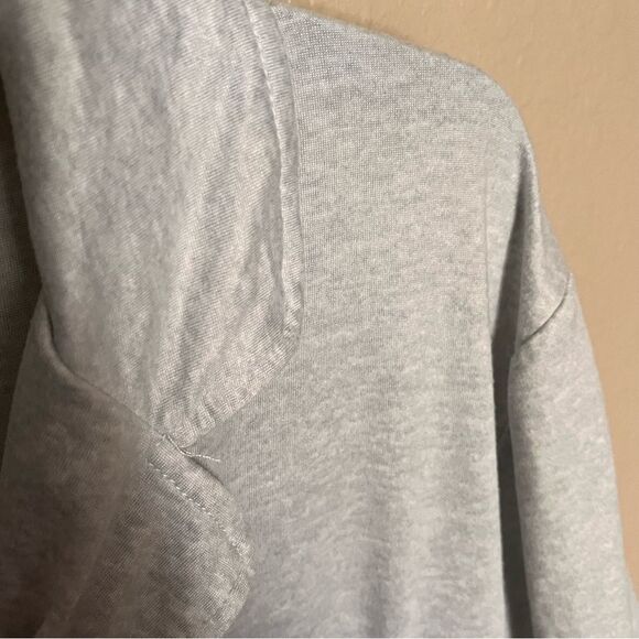 Rae Dunn Good Vibes Gray Short Sleeve Shirt and Shorts Pajama Set Size Large - Picture 9 of 13